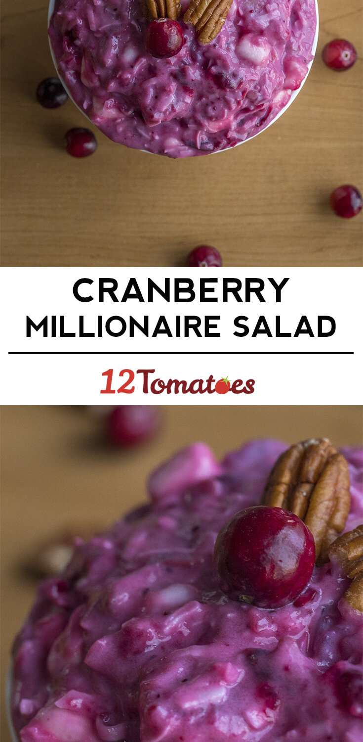 Sweet & Tart Cranberry Millionaire Salad – 12 Tomatoes