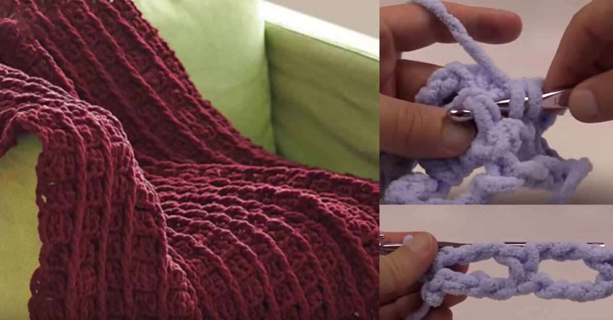 Crochet This Bernat Bricks Blanket In Just A Few Hours! – Crafty House