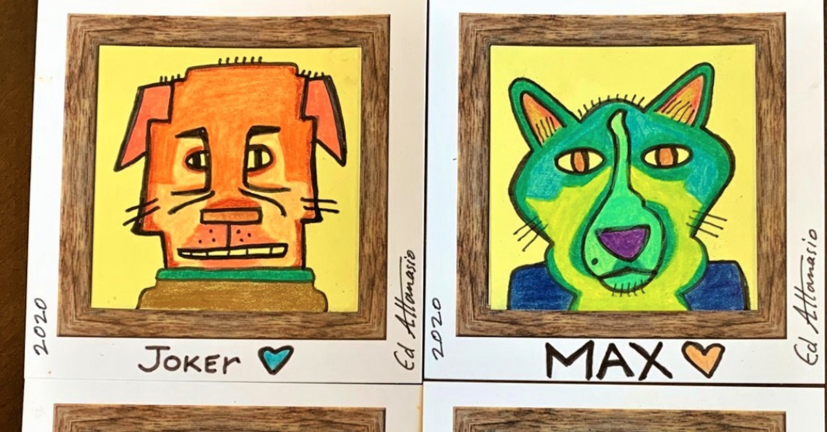 image - Man Known As ‘Pet Picasso’ Draws Photos Of Pets On Post-it Notes To Raise Money For Rescue Animals