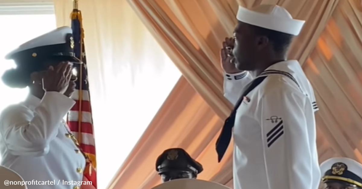 Video Captures Touching Moment Son Relieves Mom From Navy After 30 Years Of Service