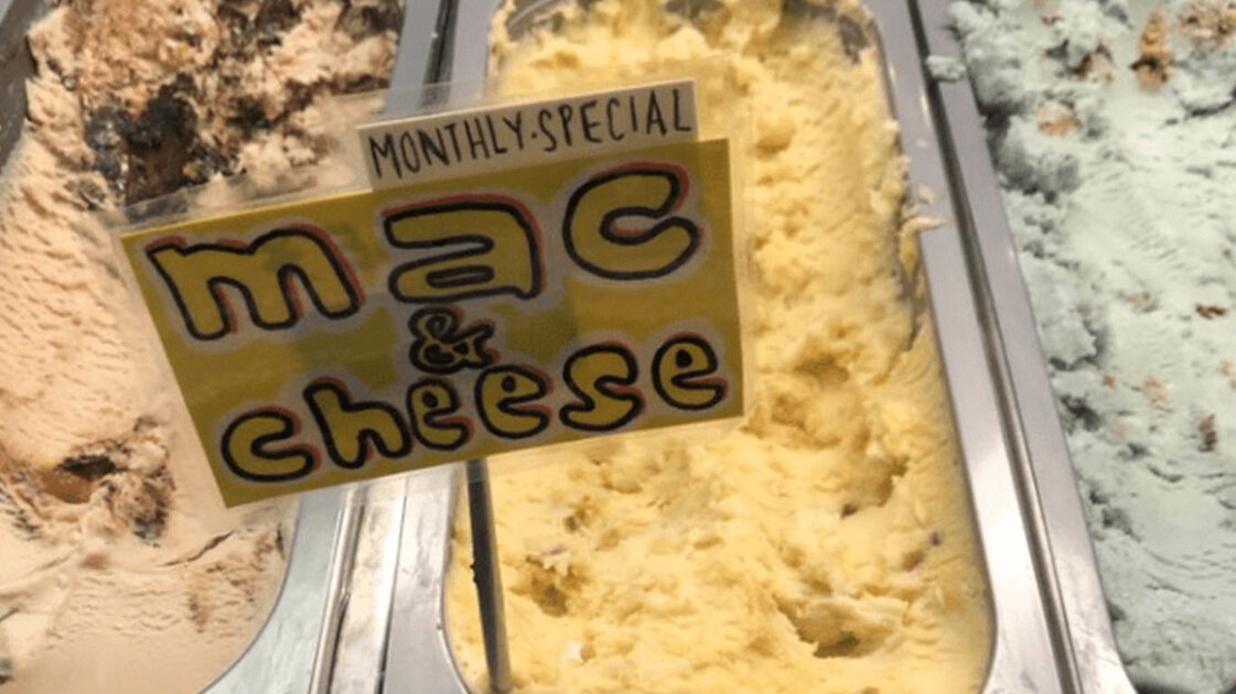 macaroni and cheese ice cream